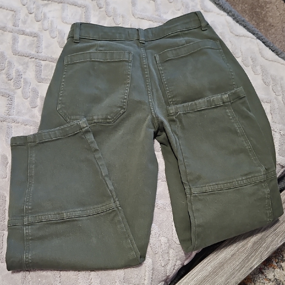 Everlane Utility Barrel Pant - Dark Forest - Size 2 - Picture 7 of 7